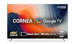 Cornea 86 inch (218 cm) Frameless (3860 x 2160) Pixels, Black Smart Android 4K Ultra HD LED TV