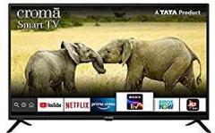 Croma 43 inch (109 cm) Certified CREL7371 (Black) (2021 Model) Smart Android Full HD LED TV