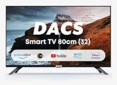 Dacs 32 inch (80 cm) Ultra Premium Coolita with 20W Dolby Audio (2023) Smart HD Ready LED TV