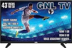 Gnl 43 inch (100 cm) with (Black) (Frameless) Android Smart Full HD 4K LED TV