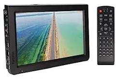 Goshyda 10 inch (25 cm) Portable, Small 1080P Digital, Car Outdoor Rechargeable, VGA AV Video Player with USB TF Card Slot, for Car, LED TV
