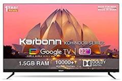 Karbonn 32 inch (80 cm) Kohinoor Series A+ Google KJSW32GSHD (Black) Smart HD Ready LED TV