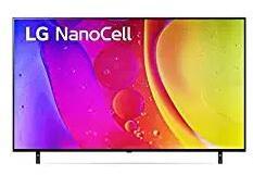 Lg 55 inch (139 cm) Nanocell Series 55NANO80SQA (Black) (2022 Model) Smart 4K Ultra HD LED TV