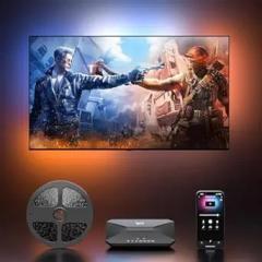 Lytmi 60 inch (152 cm) Fantasy 3 Backlight Kit HDMI 2.1 with Sync Box Wi Fi Backlight for 55~ 8K 60Hz Color Sync Lights Compatible with Alexa & Google Assistant, App Control, Music Sync TV