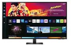 Samsung 43 inch (107.90 cm) h Monitor with Netflix, YouTube, Prime Video and Apple Streaming (LS43BM702UWXXL, Black) Smart 4K TV