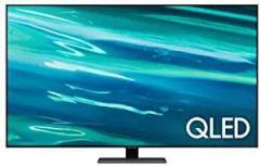 Samsung 55 inch (138 cm) QA55Q80AAKLXL (Carbon Silver) Smart 4K QLED TV