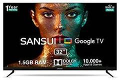 Sansui 32 inch (80 cm) A+ Google JSWY32GSHD (Black) Smart HD Ready LED TV