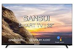 Sansui 32 inch (80 cm) Bezel Less Series JSK32ASHD (Black) Smart Android HD Ready LED TV