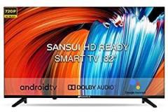 Sansui 32 inch (80 cm) Certified JSW32ASHD (Midnight Black) (2021 Model) Android HD Ready LED TV