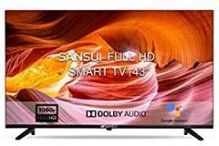 Sansui 43 inch (109 cm) Certified JSW43ASFHD (Midnight Black) (2021 Model) Android Full HD LED TV
