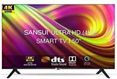 Sansui 50 inch (127 cm) Certified JSW50ASUHD (Mystique Black) (2021 Model) Android 4K Ultra HD LED TV