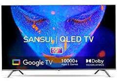 Sansui 55 inch (140 cm) Google JSW55GSQLED (Black) Smart 4K Ultra HD QLED TV