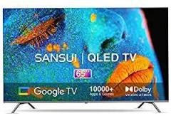 Sansui 65 inch (165 cm) Google JSW65GSQLED (Black) Smart 4K Ultra HD QLED TV