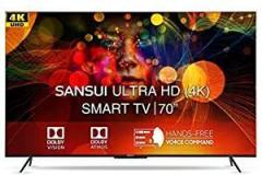 Sansui 70 inch (178 cm) JSW70ASUHDFF (Ebony Black) Smart Android 4K Ultra HD LED TV
