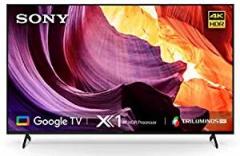 Sony 55 inch (139 cm) Bravia Google KD 55X80K (Black) (2022 Model) | with Alexa Compatibility Smart 4K Ultra HD LED TV