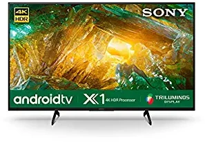 Sony 43 inch (108 cm) Bravia Certified 43X8000H (Black) (2020 Model) Android 4K Ultra HD LED TV