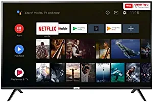 Tcl 43 inch (107.86 cm) Certified P30 43P30FS (Black) Android Smart Full HD LED TV
