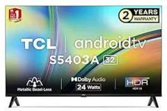 Tcl 32 inch (83 cm) S Series with HDR 10 Support, Black Smart Android HD Ready LED TV