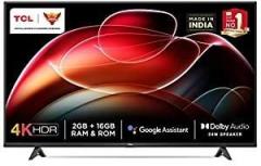 Tcl 43 inch (108 cm) Certified 43P617 (Black) (2021 Model) Android Smart 4K Ultra HD LED TV