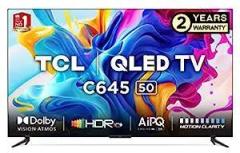 Tcl 50 inch (126 cm) Google 50C645 (Black) Smart 4K Ultra HD QLED TV