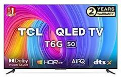 Tcl 50 inch (126 cm) Google 50T6G (Black) Smart 4K Ultra HD QLED TV