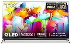 Tcl 55 inch (138.8 cm) Certified 55C815 (Metallic Black) (2020 model ) | With Integrated 2.1 ONKYO Soundbar Android Smart 4K Ultra HD QLED TV