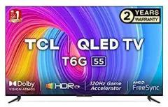 Tcl 55 inch (139 cm) Google 55T6G (Black) Smart 4K Ultra HD QLED TV