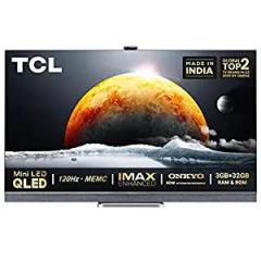 Tcl 65 inch (163.9 cm) Certified 65C825 (Graphite Grey) (2021 Model) | With Mini LED Android 4K Ultra HD QLED TV
