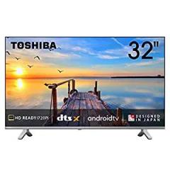 Toshiba 32 inch (80 cm) 32E35KP (Silver) (2022 model) | with DTS Virtual X Smart Android HD Ready LED TV