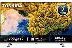 Toshiba 55 inch (139 cm) Bezelless Series Google 55C350LP (Black) Smart 4K Ultra HD LED TV