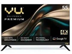 Vu 55 inch (139 cm) The Premium Series Utlra Google 55CA (Black) Smart 4K HD LED TV