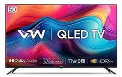 Vw 50 inch (126 cm) QL Frameless Series VW50QUW1 (Black) Smart 4K Ultra HD QLED TV