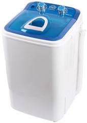 DMR MiniWash Portable 4.6 Kg Semi Automatic Mini Washing Machine with steel dryer basket Model DMR46 1218 Blue