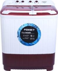 Foxsky 9.5 kg FS SATL95WM Semi Automatic Top Load Washing Machine (Maroon, White)