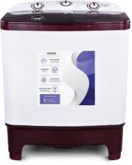 Sansui 6.5 kg SISA65GMAW Semi Automatic Top Load Washing Machine (White, Maroon)