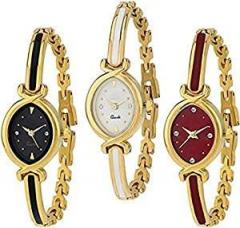 Acnos Analog Multi Colour Dial Women's Watch K 10 Combo 3 Pack
