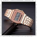 Acnos Brand Digital 4 Colours Vintage Square Dial Unisex Wrist Watch for Men Women Pack of 1 WR