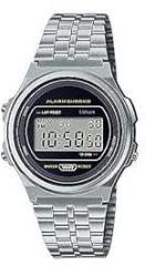Acnos Premium Brand Digital Silver Vintage Round Dial Unisex Wrist Watch for Men Women Pack of 1 WR Silver