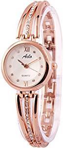 Aelo Rose Gold Analog Silver Dial Women's Watch Www1040