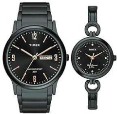 Analog Black Dial Couple's Watch set TW00PR264