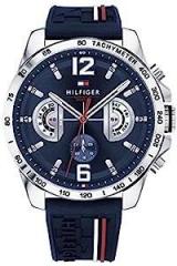 Analog Men's Watch Blue Dial Blue Colored Strap