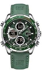 Analog Men's Watch Green Dial Green Colored Strap