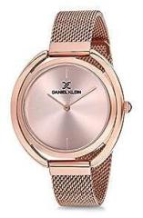 Analog Pink Rose Gold Dial Women's Watch DK12085 3