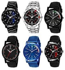 Analogue Multicolor Dial Men's and Boy's Watch Combo HC06 08 10 11 102 104