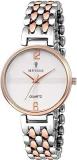Analogue Women's Watch Silver Dial Colored Strap