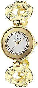Aveiro Analog White Dial Women's Watch AV82GM WHT