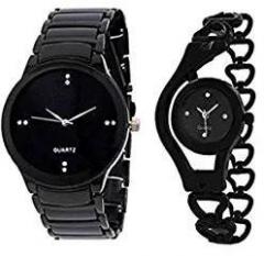AVICII Analogue Unisex Watch Pack of 2 Black Dial & Strap