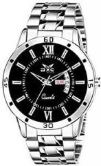 Axe Style Analogue Men's Watch Black Dial Silver Colored Strap