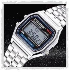 Azon Brand Digital 4 Colours Vintage Square Dial Unisex Wrist Watch for Men Watch for Women Pack of 1 WR