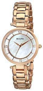 Bulova Classic Analog Mother of Pearl Dial Women's Watch 97L124